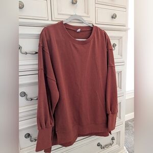 ANRABESS Rust Orange Sweatshirt